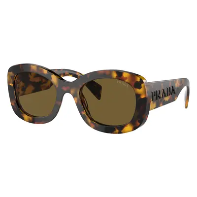 Prada Woman Sunglass PR A13S - Frame color: Honey Tortoise, Lens color: Dark Brown