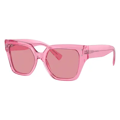 Dolce&Gabbana Woman Sunglass DG4471 - Frame color: Transparent Pink, Lens color: Pink Mirror In