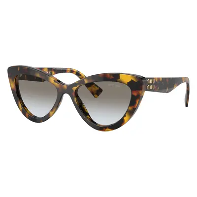 Miu Miu Woman Sunglass MU 04YS - Frame color: Honey Havana, Lens color: Gradient Grey