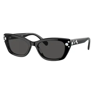 Swarovski Woman Sunglass SK6019 - Frame color: Black, Lens color: Dark Grey