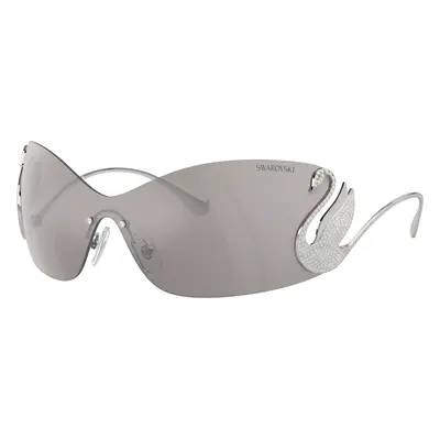 Swarovski Woman Sunglass SK7020 - Frame color: Silver, Lens color: Light Grey Mirror Silver