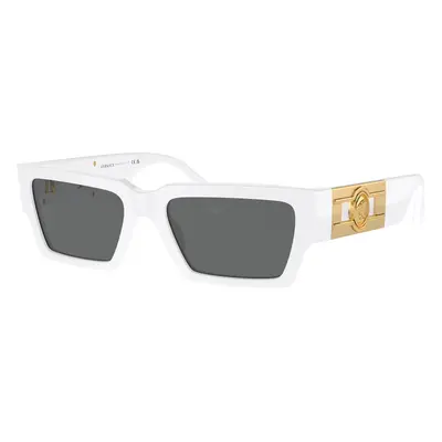 Versace Unisex Sunglass VE4459 - Frame color: White, Lens color: Dark Grey