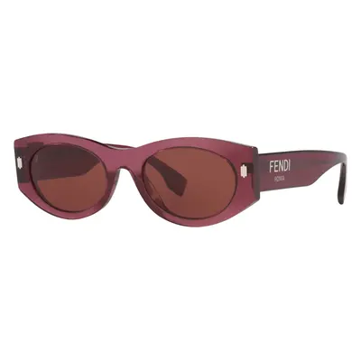 Fendi Woman Sunglass Fendi Roma Fe40125I - Frame color: Purple Shiny, Lens color: Red