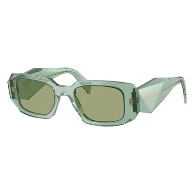 Prada Woman Sunglass PR 17WS - Frame color: Transparent Sage, Lens color: Green Mirror Internal