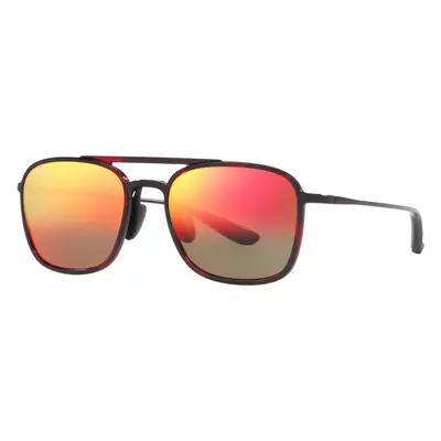 Maui Jim Unisex Sunglass Keokea - Frame color: Tortoise Red, Lens color: Hawaii Lava U+2122 Mir