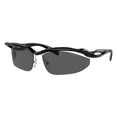 Prada Woman Sunglass PR A25S - Frame color: Black, Lens color: Dark Grey