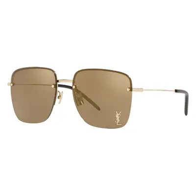 Saint Laurent Woman Sunglass SL 312 M-006 - Frame color: Gold, Lens color: Brown