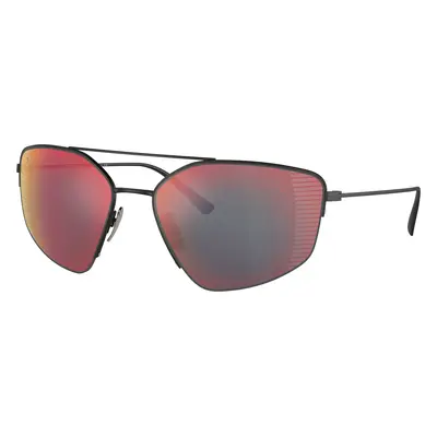 Ferrari Man Sunglass FH1009T - Frame color: Matte Black, Lens color: Mirror Red