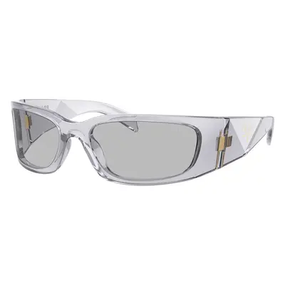 Prada Woman Sunglass PR A14S - Frame color: Transparent Grey, Lens color: Light Grey