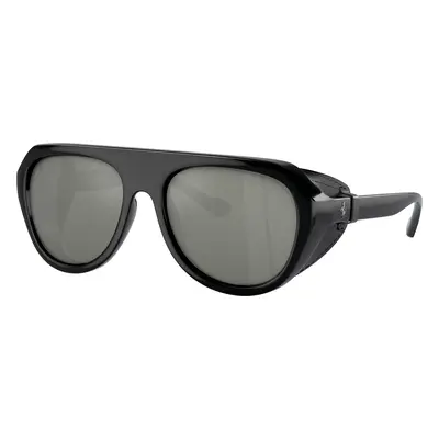 Ferrari Unisex Sunglass FH2002QU - Frame color: Black, Lens color: Mirror Silver Polar