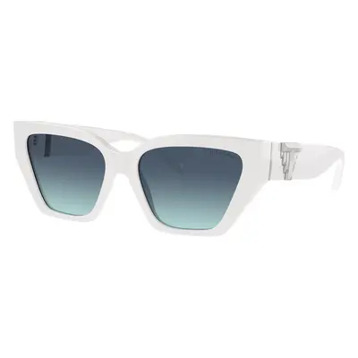 Tiffany & Co. Woman Sunglass TF4218 - Frame color: Bright White, Lens color: Azure Gradient Blu