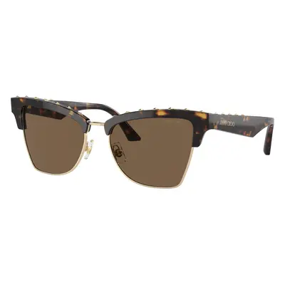 Jimmy Choo Woman Sunglass JC5014 - Frame color: Havana/Pale Gold, Lens color: Dark Brown