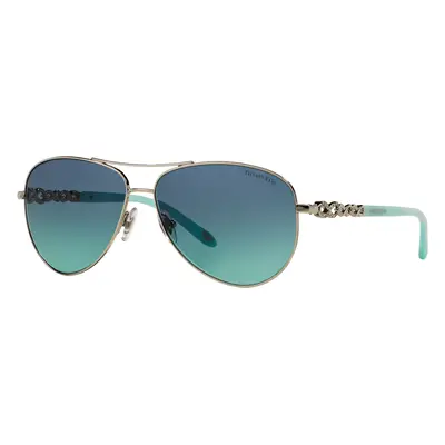 Tiffany & Co. Woman Sunglass TF3049B - Frame color: Silver, Lens color: Tiffany Blue Gradient