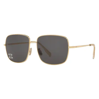 Celine Woman Sunglass Rhinestone Triomphe Cl40284U - Frame color: Gold, Lens color: Grey