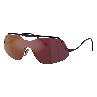 Ferrari Unisex Sunglass FH1007 - Frame color: Matte Black, Lens color: Mirror Bronze