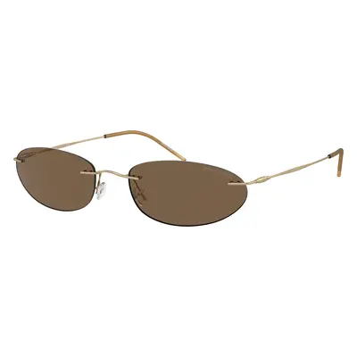 Giorgio Armani Woman Sunglass AR1508M - Frame color: Matte Pale Gold, Lens color: Dark Brown