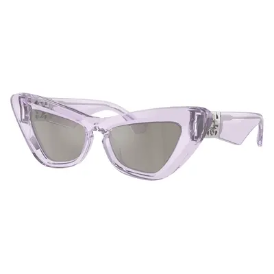 Burberry Woman Sunglass BE4421U - Frame color: Violet, Lens color: Light Grey Mirror Silver