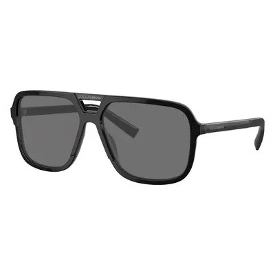 Dolce&Gabbana Man Sunglass DG4354 - Frame color: Black, Lens color: Dark Grey