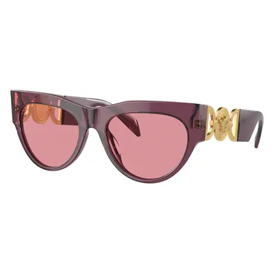 Versace Woman Sunglass VE4440U - Frame color: Transparent Marc, Lens color: Pink Mirror Interna