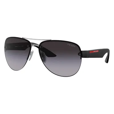 Prada Linea Rossa Man Sunglass PS 55YS - Frame color: Silver, Lens color: Gradient Grey