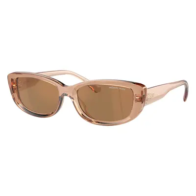 Michael Kors Woman Sunglass MK2210U Asheville - Frame color: Brown Transparent, Lens color: Bro