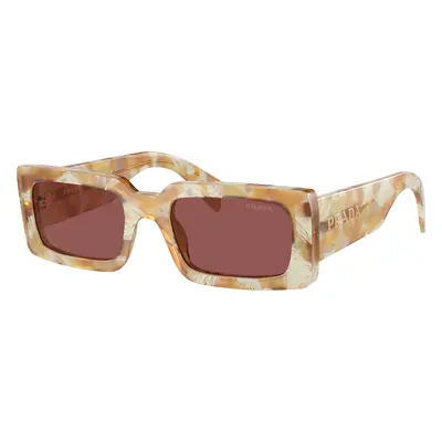 Prada Woman Sunglass PR A07S - Frame color: Desert Tortoise, Lens color: Dark Violet