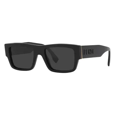 Fendi Man Sunglass Signature Fe40118I - Frame color: Black Shiny, Lens color: Grey