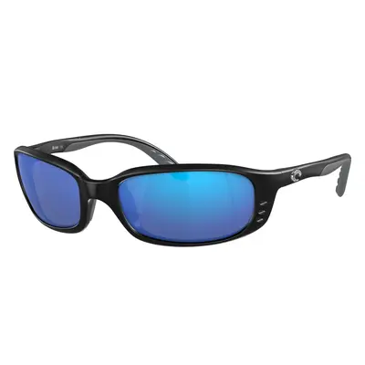 Costa Man Sunglass 6S9017 Brine - Frame color: Matte Black, Lens color: Blue Mirror