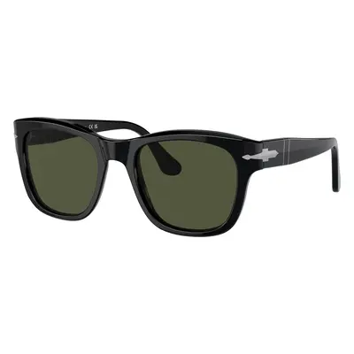 Persol Unisex Sunglass PO3313S - Frame color: Black, Lens color: Green