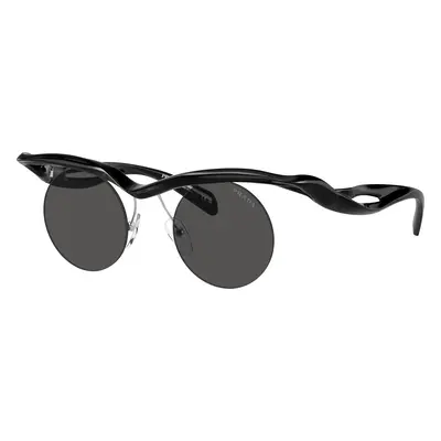 Prada Woman Sunglass PR A24S - Frame color: Black, Lens color: Dark Grey