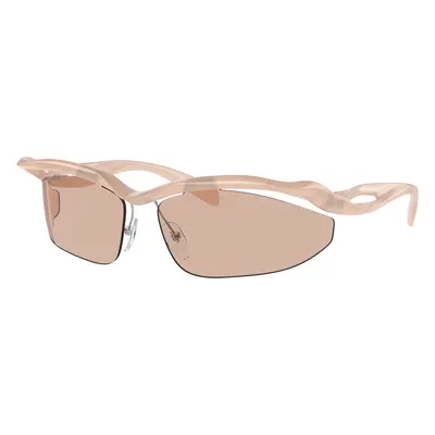 Prada Woman Sunglass PR A25S - Frame color: Opal Peach, Lens color: Light Brown