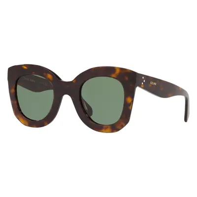 Celine Woman Sunglass CL4005IN - Frame color: Tortoise, Lens color: Green