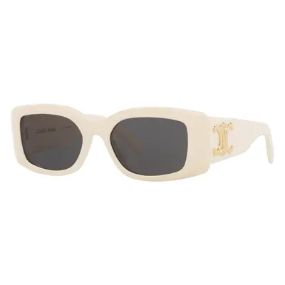 Celine Woman Sunglass Triomphe Cl40282U - Frame color: Ivory, Lens color: Grey