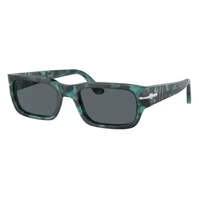 Persol Unisex Sunglass PO3347S Adrien - Frame color: Blue Havana, Lens color: Blue