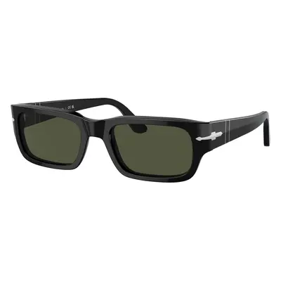 Persol Unisex Sunglass PO3347S Adrien - Frame color: Black, Lens color: Green