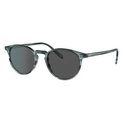 Oliver Peoples Unisex Sunglass OV5004SU Riley Sun - Frame color: Washed Lapis, Lens color: Carb