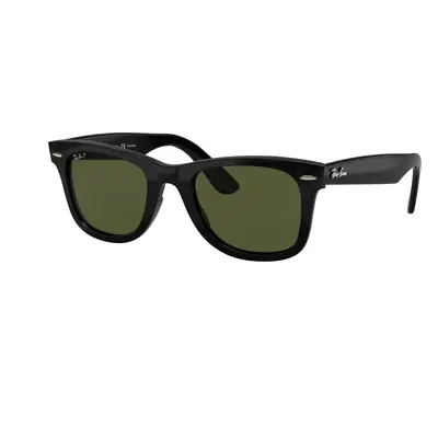 Ray-Ban Unisex Sunglass RB4340 Wayfarer Ease - Frame color: Black, Lens color: G-15 Green