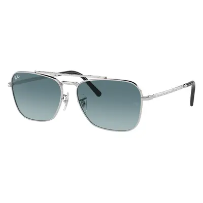 Ray-Ban Unisex Sunglass RB3636 New Caravan - Frame color: Silver, Lens color: Blue/Grey