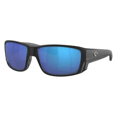 Costa Man Sunglass 6S9105 Tuna Alley PRO - Frame color: Matte Black, Lens color: Blue Mirror