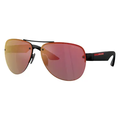 Prada Linea Rossa Man Sunglass PS 55YS - Frame color: Matte Black, Lens color: Dark Grey Mirror