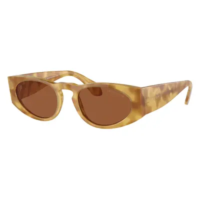 Giorgio Armani Man Sunglass AR8216 - Frame color: Yellow Havana, Lens color: Dark Brown