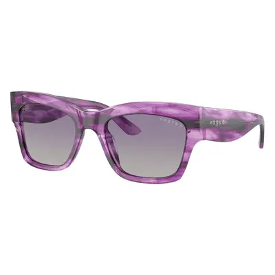 Vogue Eyewear Woman Sunglass VO5524S - Frame color: Purple Havana, Lens color: Grey Gradient Vi