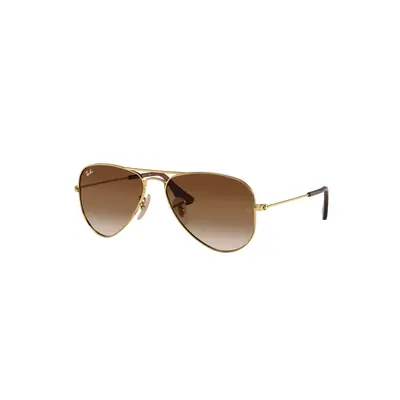 Ray-Ban Unisex Sunglass RB9506S Aviator Kids - Frame color: Arista Gold, Lens color: Brown