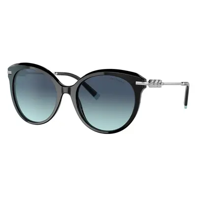 Tiffany & Co. Woman Sunglass TF4189B - Frame color: Black, Lens color: Azure Gradient Blue