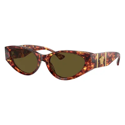 Versace Woman Sunglass VE4454 - Frame color: Havana, Lens color: Dark Brown