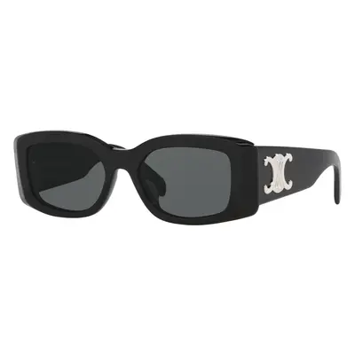 Celine Woman Sunglass Triomphe Cl40282U - Frame color: Black Shiny, Lens color: Grey