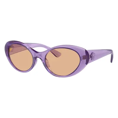 Versace Woman Sunglass VE4455U - Frame color: Purple Transparent, Lens color: Dark Brown