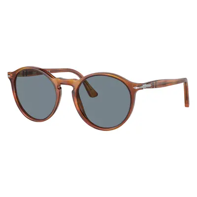 Persol Unisex Sunglass PO3285S - Frame color: Terra Di Siena, Lens color: Light Blue