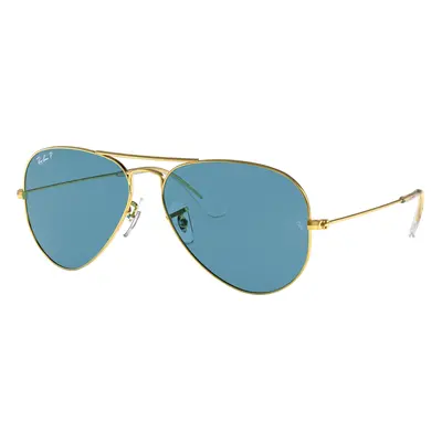 Ray-Ban Unisex Sunglass RB3025 Aviator Classic - Frame color: Gold, Lens color: Blue