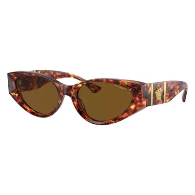 Versace Woman Sunglass VE4454 - Frame color: Havana, Lens color: Dark Brown Polar